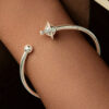 S925 Silver Original Planet Open Beadable Bracelet