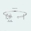 S925 Silver Original Planet Open Beadable Bracelet