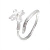 S925 Sterling Silver Original Design Hyacinth Open Ring