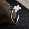 S925 Sterling Silver Original Design Hyacinth Open Ring