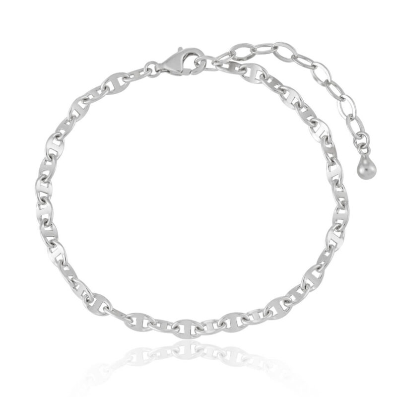 S925 Sterling Silver Retro Pig Nose Bracelet