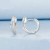 Original S925 Sterling Silver Tulip Hoop Earrings