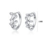 S925 Sterling Silver Wire Wrap Hoop Earrings