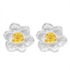 S925 Silver Original Design Simple Daffodil Stud Earrings