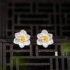 S925 Silver Original Design Simple Daffodil Stud Earrings