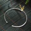 S925 Silver Original Design Simple Deer Antler Bracelet