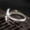 S925 Silver Original Design Simple Dragon Open Ring