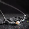 S925 Silver Original Design Simple Freshwater Pearl Necklace