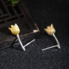 S925 Silver Original Design Tulip Stud Earrings