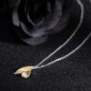 S925 Silver Original Freshwater Pearl Fish Tail Necklace