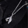 S925 Silver Original Freshwater Pearl Fish Tail Necklace