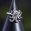 S925 Silver Original Punk Style Octopus Open Ring