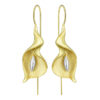 S925 Sterling Silver Calla Lily Ear Hooks