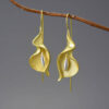 S925 Sterling Silver Calla Lily Ear Hooks