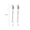 S925 Sterling Silver Freshwater Pearl Retro Tassel Earrings