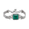 S925 Sterling Silver Malachite Retro Bracelet