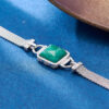 S925 Sterling Silver Malachite Retro Bracelet