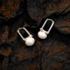 S925 Sterling Silver Pearl Ear Buttons