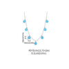 S925 Sterling Silver Blue Turquoise Necklace