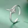 S925 Pure Silver Original Mushroom Open Ring