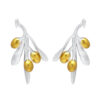 S925 Sterling Silver Olive Stud Earrings