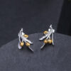 S925 Sterling Silver Olive Stud Earrings