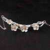 S925 Sterling Silver Retro Branch Crystal Plum Blossom Necklace