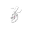 S925 Sterling Silver Retro Deer Open Ring