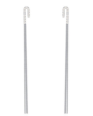 S925 Sterling Silver Long Tassel Pearl Earrings