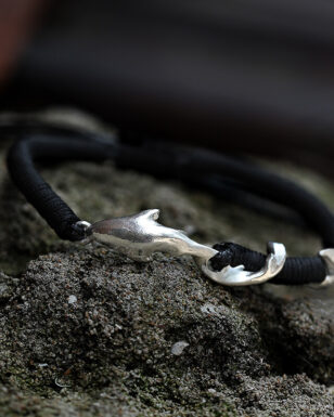 Original Handmade 999 Sterling Silver Fish Knot Bracelet