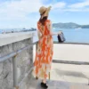 Bohemian Chiffon Sleeveless Floral Beach Dress