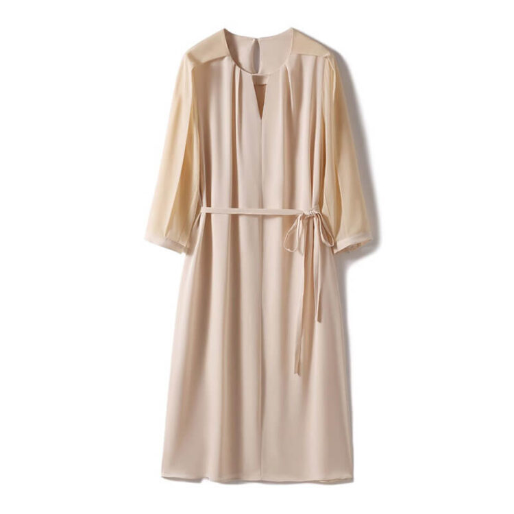 Apricot Triacetate Dress