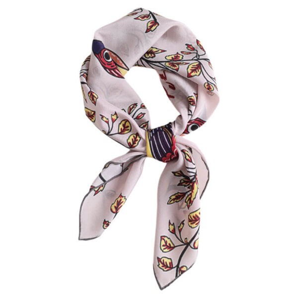 100% Mulberry Silk Hand-rolled Rustic Style Square Scarf
