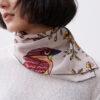 100% Mulberry Silk Hand-rolled Rustic Style Square Scarf