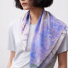 100% Mulberry Silk Hand-rolled Purple Silk Scarf