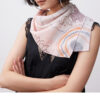100% Mulberry Silk Pale Pink Floral Scarf