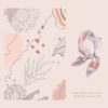 100% Mulberry Silk Pale Pink Floral Scarf