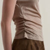 100% Tencel Retro Off-the-shoulder Top