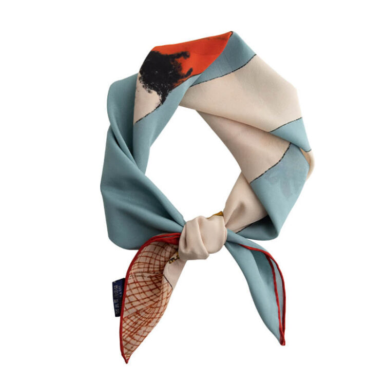 100% Mulberry Silk Swan Scarf