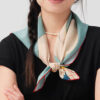 100% Mulberry Silk Swan Scarf