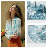 Silk Vintage Print Long Sleeve Shirt