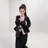 Retro French style short jacket and skirt set