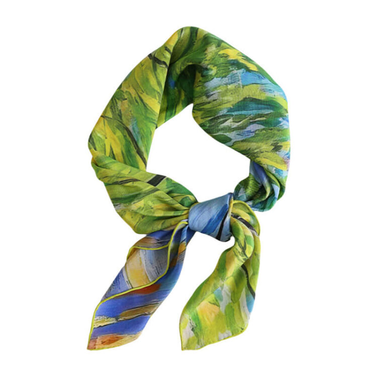 100% Mulberry Silk [Leisurely Spring Day] Scarf