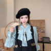 Black vest and skirt set