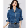 Vintage Casual Comfort Blue Denim Shirt