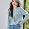 Short Blue Cardigan