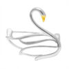 S925 Silver Original Design Swan Brooch