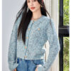 Short Blue Cardigan