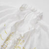 Ruffle Hot-fixed Rhinestones Loose Casual Shirt