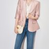 Acetate high-end commuter waist suit